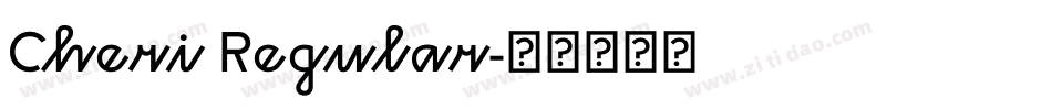 Cheri Regular字体转换